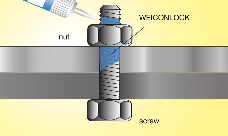 Thread Locker Adhesive for Thread Locking Graphic